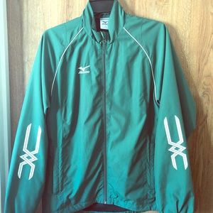 M- Mizuno Womens Windbreaker Green